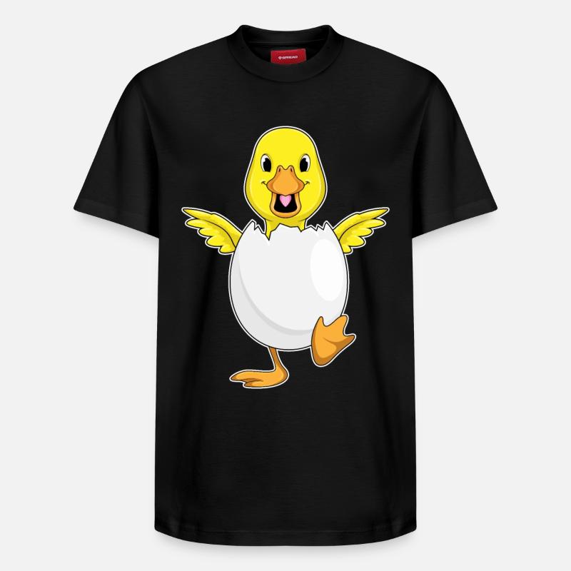 Duck Eggshell - Relaxed Unisex Supima Cotton T-Shirt – by SPREAD - black