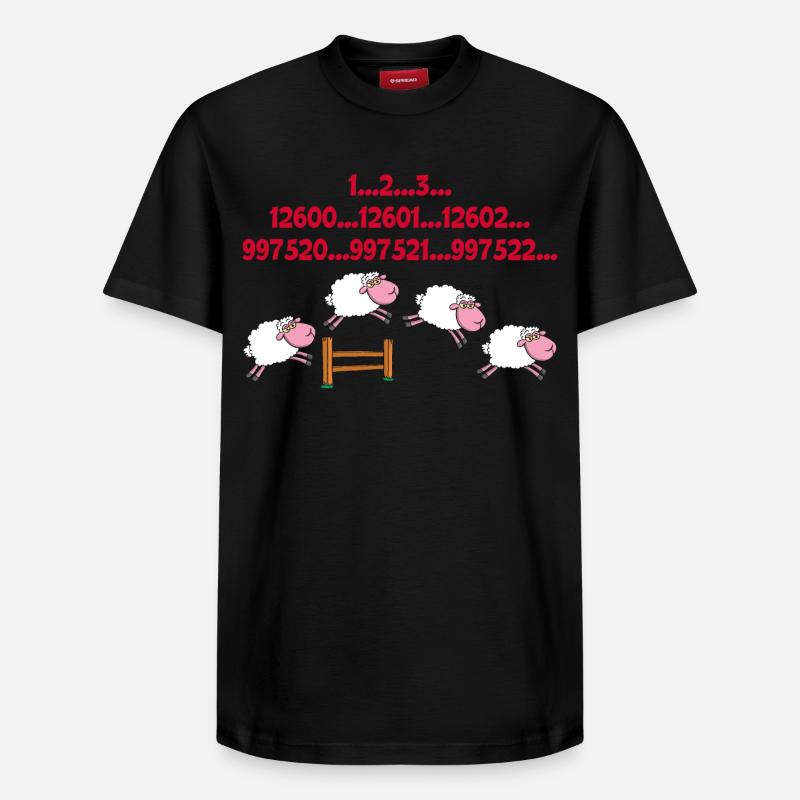 Insomnie - T-shirt unisexe décontracté en coton Supima – de SPREAD - noir