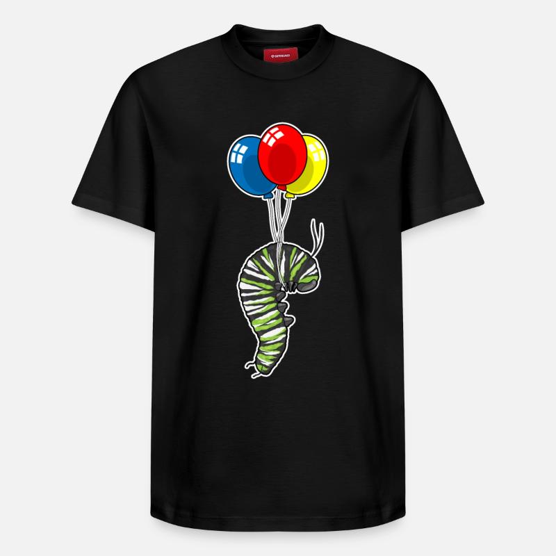 Ballon Caterpillar - T-shirt unisexe décontracté en coton Supima – de SPREAD - noir