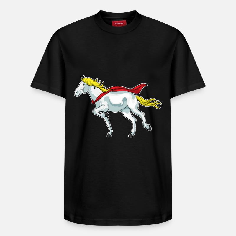 Cap de cheval - T-shirt unisexe décontracté en coton Supima – de SPREAD - noir