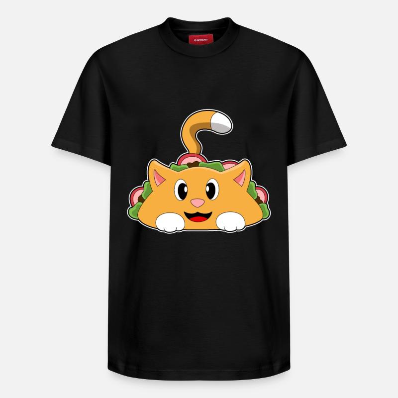 Taco pour chat - T-shirt unisexe décontracté en coton Supima – de SPREAD - noir