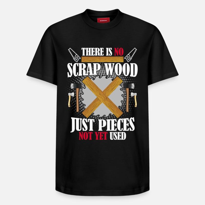 Lustiger Zimmermann Handwerker Spruch - Relaxed Unisex Supima Cotton T-Shirt – von SPREAD - Schwarz