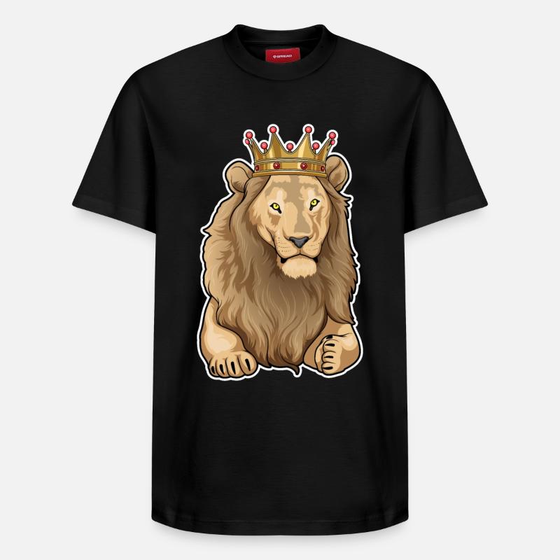 Couronne du Roi Lion - T-shirt unisexe décontracté en coton Supima – de SPREAD - noir