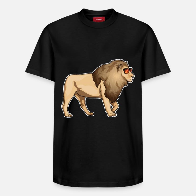 Lunettes de soleil Leo - T-shirt unisexe décontracté en coton Supima – de SPREAD - noir