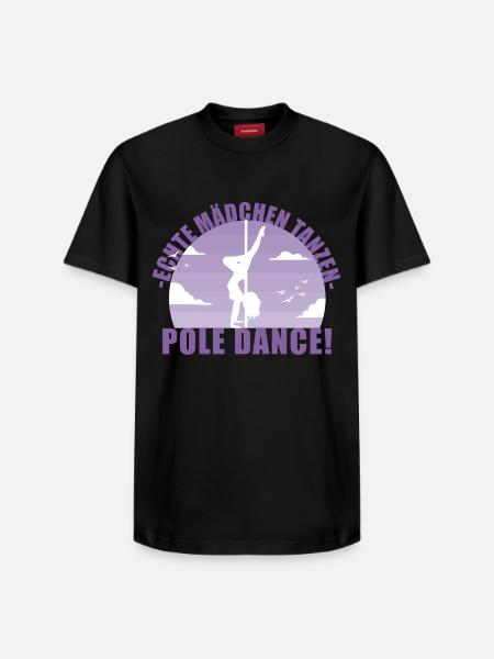 Echte Mädchentanzen Pole Dance! Geschenk - Relaxed Unisex Supima Cotton T-Shirt – von SPREAD - Schwarz