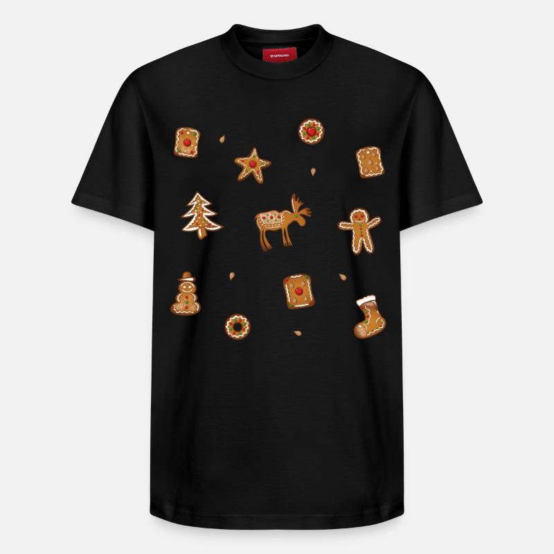 Biscuits au pain d’épices Spekulatius - T-shirt unisexe décontracté en coton Supima – de SPREAD - noir