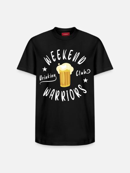 Weekend Beer Club - Relaxed Unisex Supima Cotton T-Shirt – by SPREAD - black