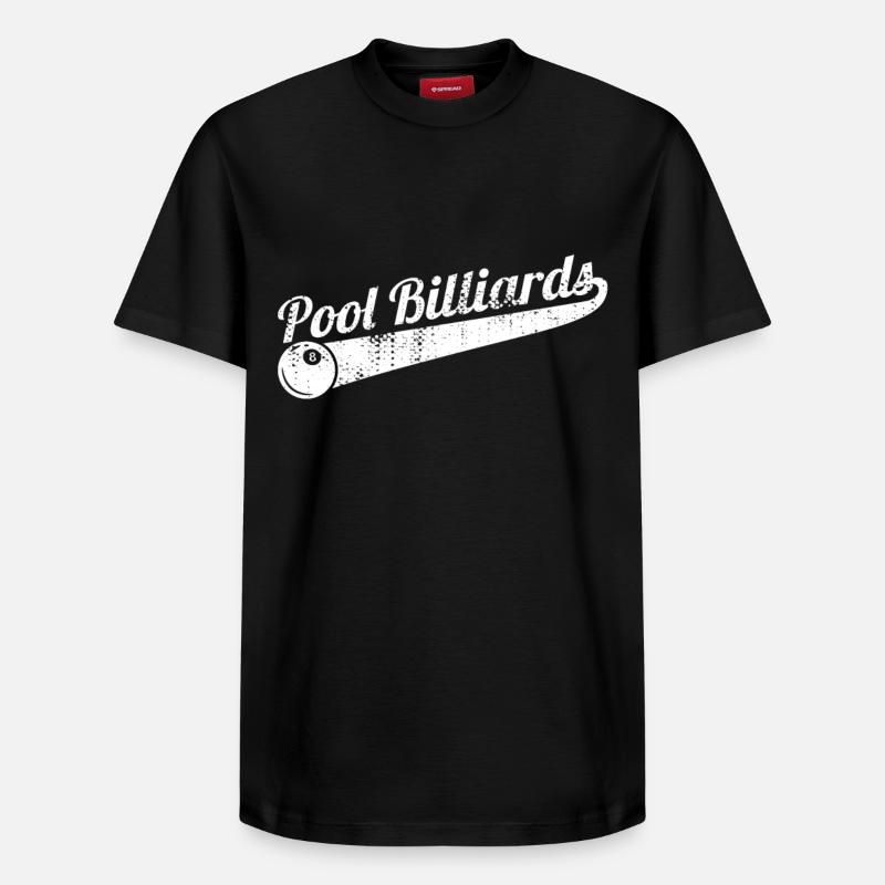 Pool-Billard - Relaxed Unisex Supima Cotton T-Shirt – von SPREAD - Schwarz