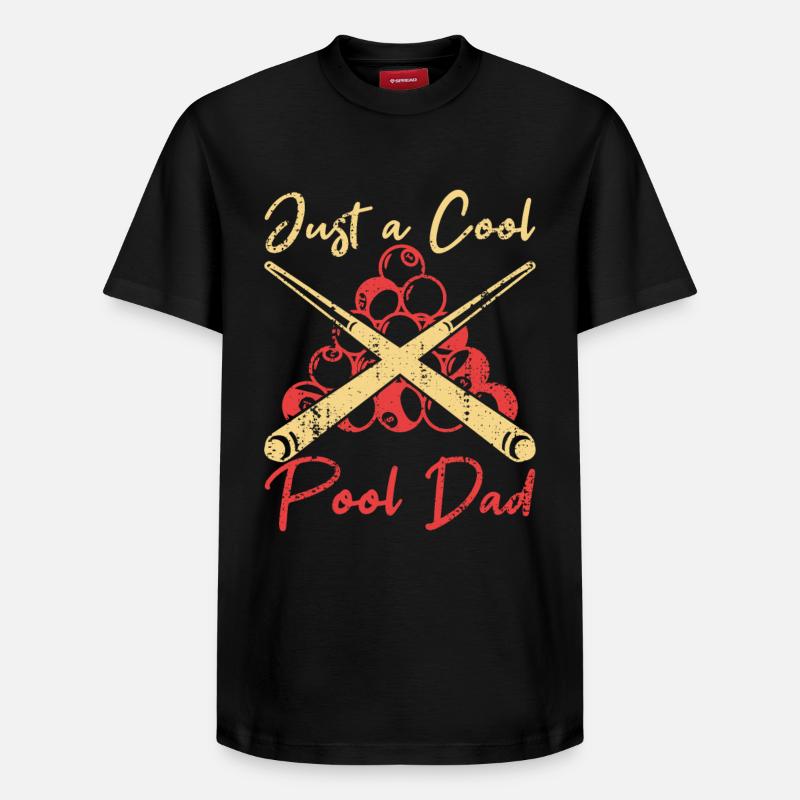 Papa Billard - T-shirt unisexe décontracté en coton Supima – de SPREAD - noir