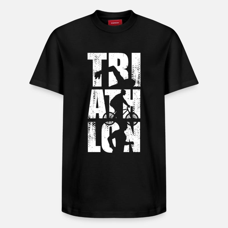 Triathlon - T-shirt unisexe décontracté en coton Supima – de SPREAD - noir