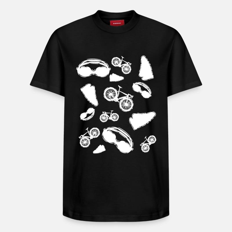 Icônes du triathlon - T-shirt unisexe décontracté en coton Supima – de SPREAD - noir