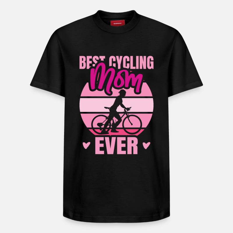 Radfahrer Mutter - Relaxed Unisex Supima Cotton T-Shirt – von SPREAD - Schwarz