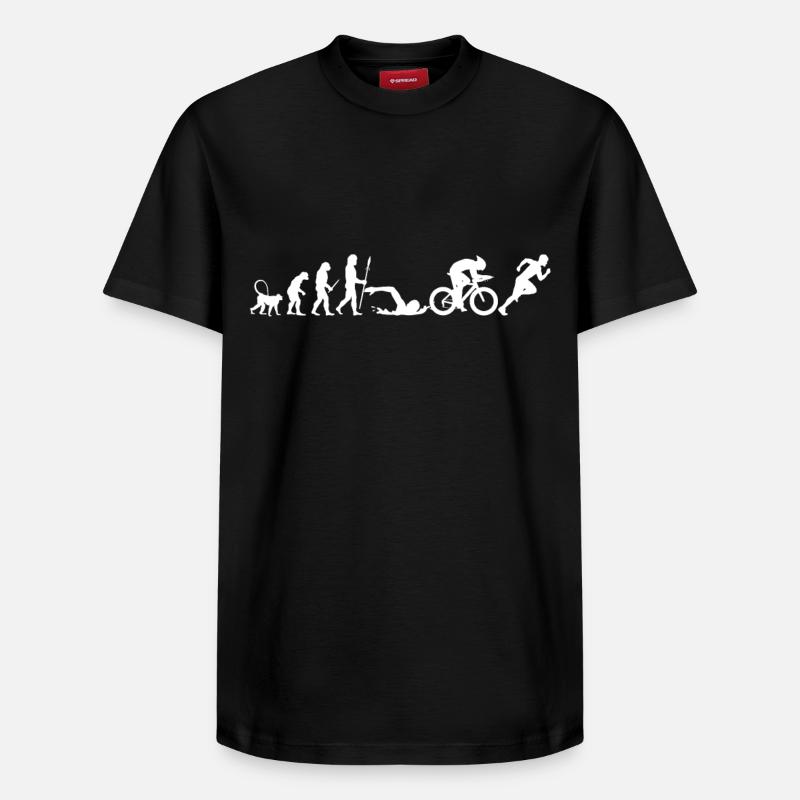 Développement du triathlon - T-shirt unisexe décontracté en coton Supima – de SPREAD - noir