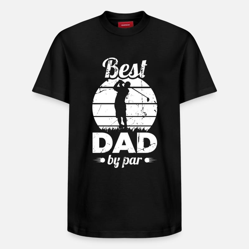 Meilleur père de golf - T-shirt unisexe décontracté en coton Supima – de SPREAD - noir