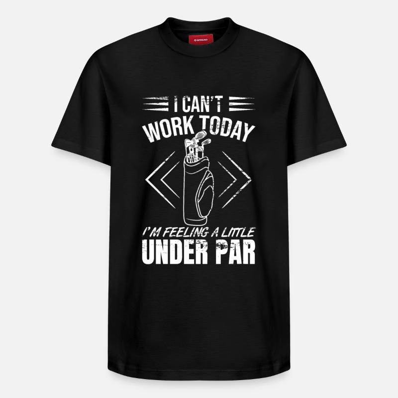 Golfer Witz - Relaxed Unisex Supima Cotton T-Shirt – von SPREAD - Schwarz