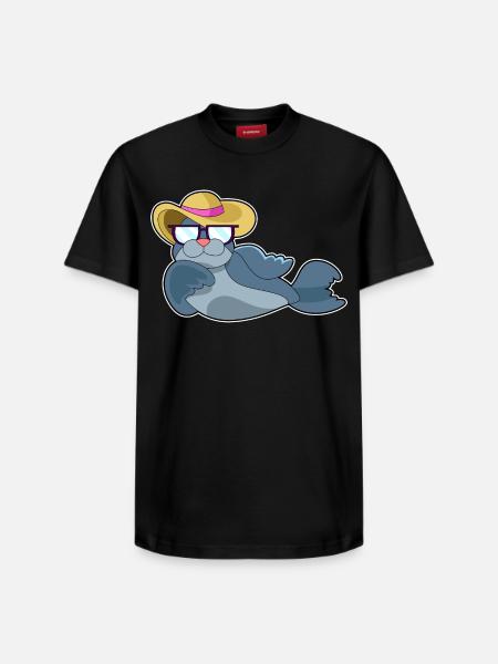 Seal Sunglasses - Relaxed Unisex Supima Cotton T-Shirt – by SPREAD - black
