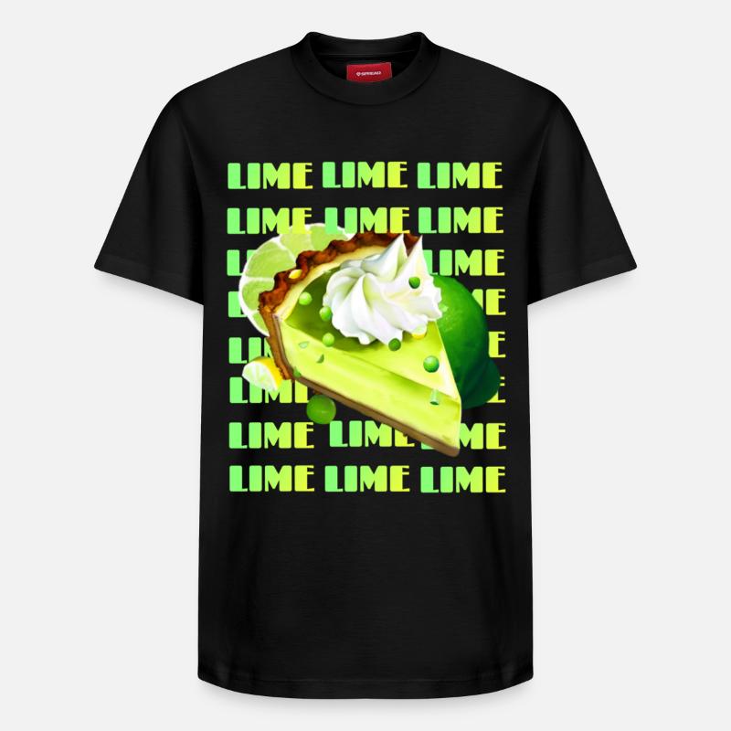 Key Lime Pie - Relaxed Unisex Supima Cotton T-Shirt – von SPREAD - Schwarz