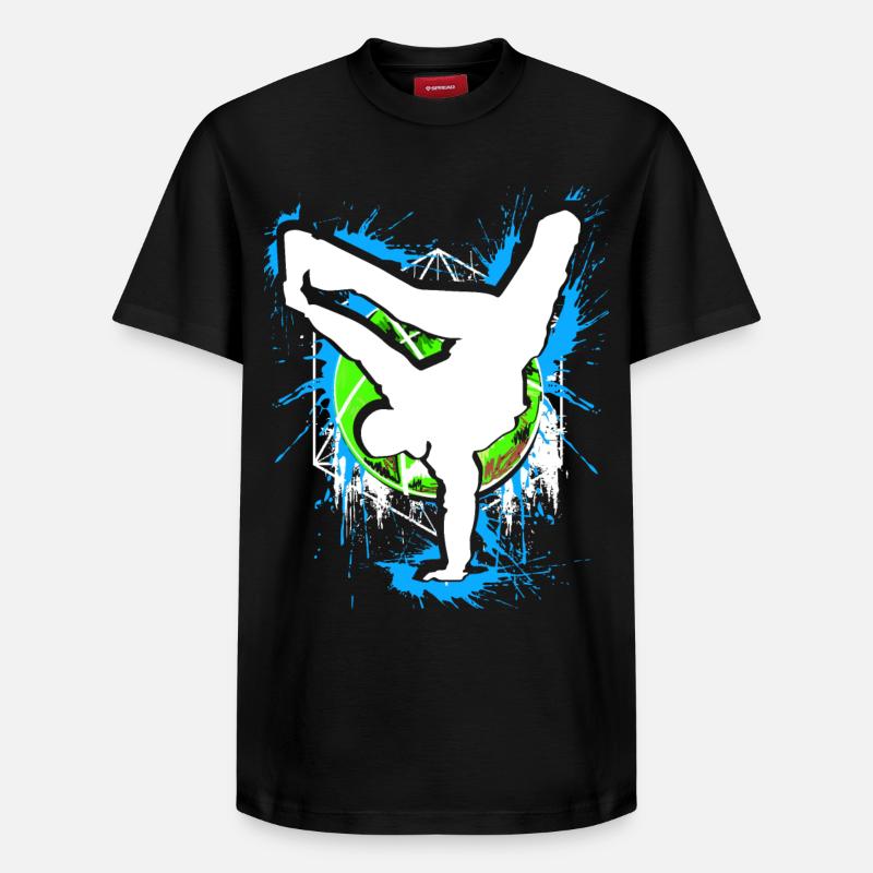 Breakdance - Breakdancer - Breakdancing - BBoy - T-shirt unisexe décontracté en coton Supima – de SPREAD - noir