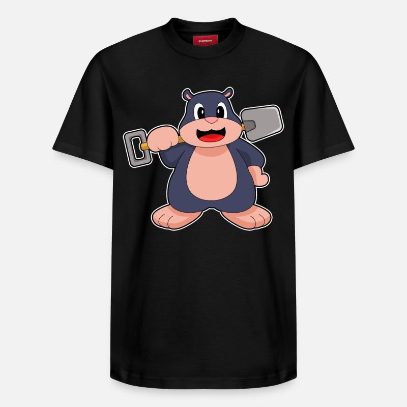Mole Shovel - Relaxed Unisex Supima Cotton T-Shirt – by SPREAD - black