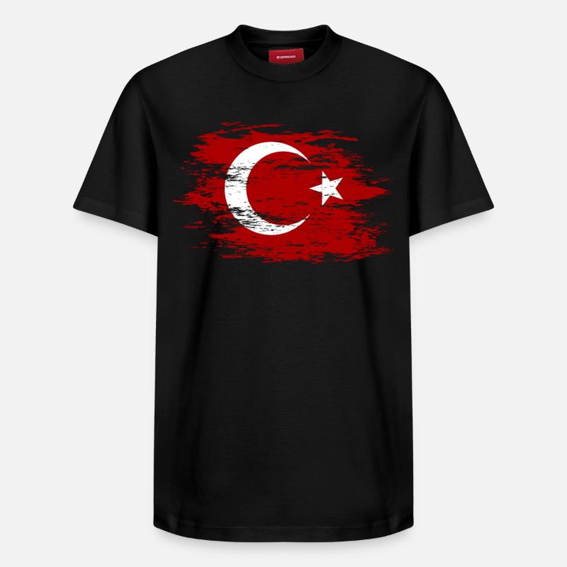 Dinde utilisée - T-shirt unisexe décontracté en coton Supima – de SPREAD - noir