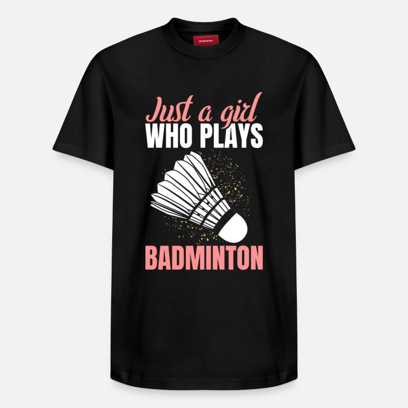 Badminton filles - T-shirt unisexe décontracté en coton Supima – de SPREAD - noir