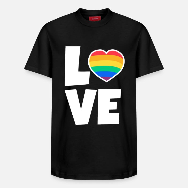 Saint-Valentin, Saint-Valentin, Saint-Valentin - T-shirt unisexe décontracté en coton Supima – de SPREAD - noir