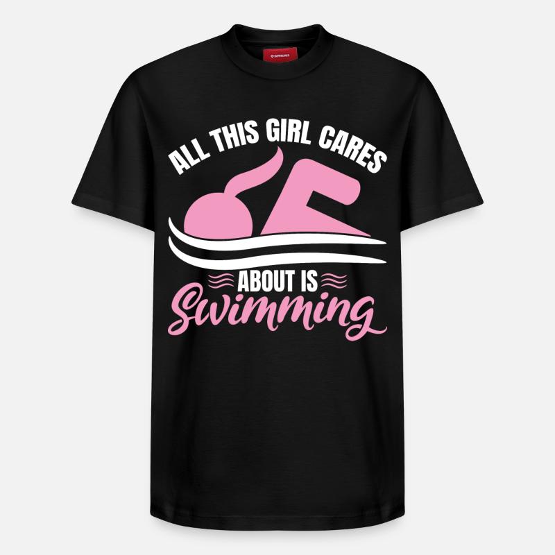 Nageuses Filles - T-shirt unisexe décontracté en coton Supima – de SPREAD - noir