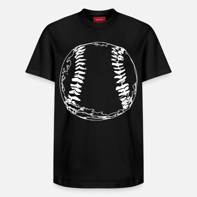 Baseball - Relaxed Unisex Supima Cotton T-Shirt – by SPREAD - black