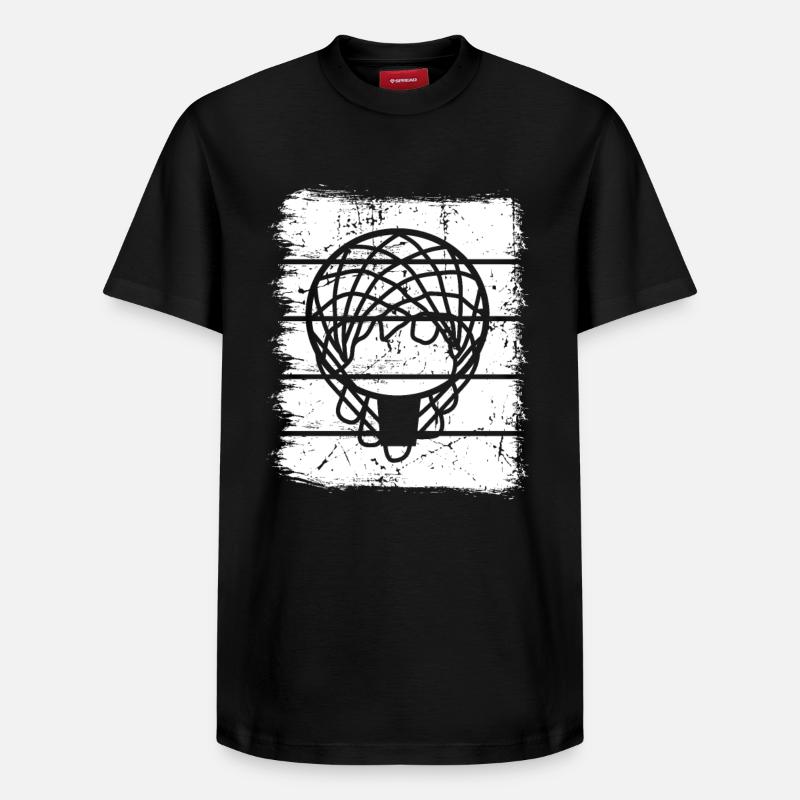 Basket-ball - T-shirt unisexe décontracté en coton Supima – de SPREAD - noir