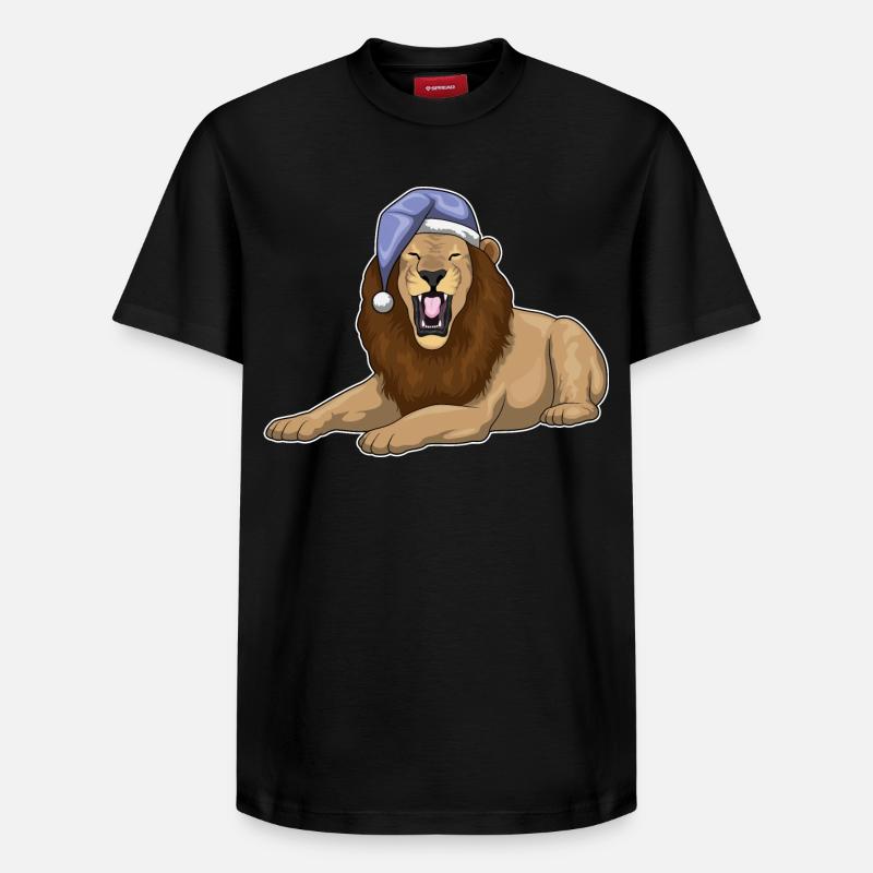Leo Sleep Nightcap - T-shirt unisexe décontracté en coton Supima – de SPREAD - noir