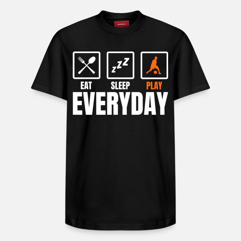 Routine de joueur de basket-ball - T-shirt unisexe décontracté en coton Supima – de SPREAD - noir