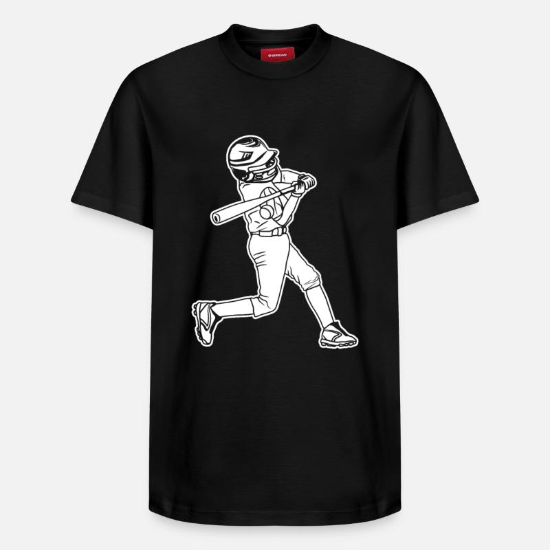 Baseball Kid - Relaxed Unisex Supima Cotton T-Shirt – by SPREAD - black