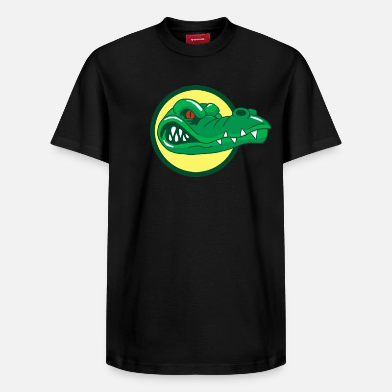 Tête de crocodile - T-shirt unisexe décontracté en coton Supima – de SPREAD - noir