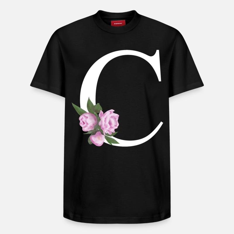 C - Relaxed Unisex Supima Cotton T-Shirt – von SPREAD - Schwarz