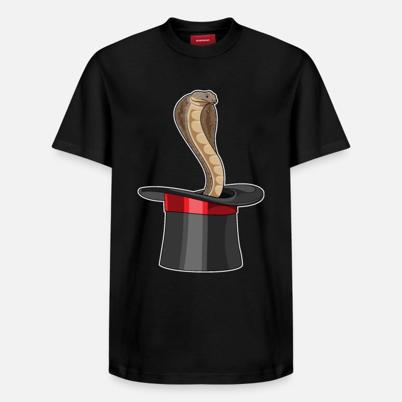 Cylindre Snake Wizard - T-shirt unisexe décontracté en coton Supima – de SPREAD - noir