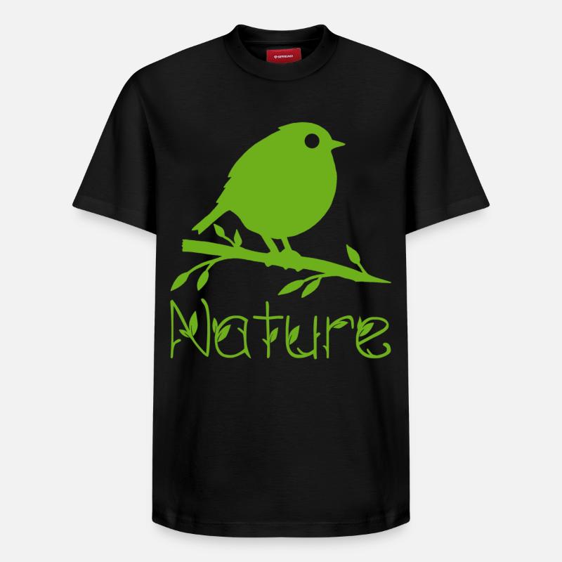 Nature is waking up - Relaxed Unisex Supima Cotton T-Shirt – by SPREAD - black