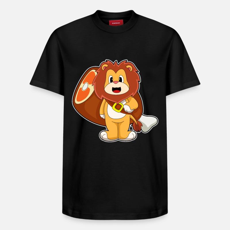 Löwe Fleisch - Relaxed Unisex Supima Cotton T-Shirt – von SPREAD - Schwarz