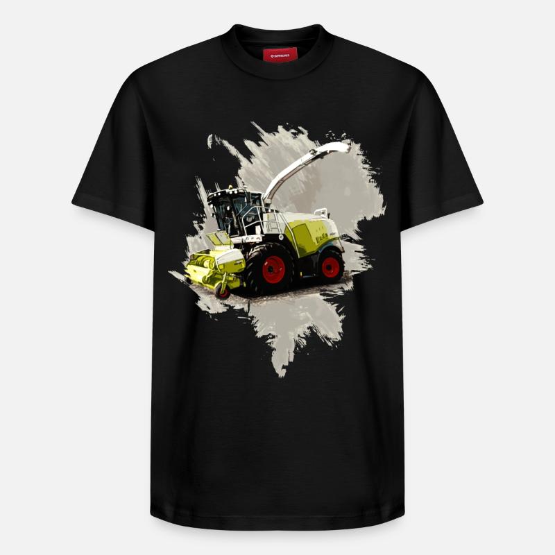 Moissonneuse-batteuse Claas LEXION 8700 - T-shirt unisexe décontracté en coton Supima – de SPREAD - noir