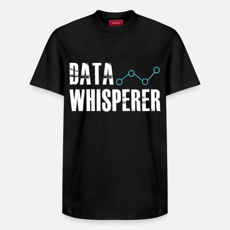 Datenflüsterer, wissenschaftlicher Analyst, Softwareentwickler - Relaxed Unisex Supima Cotton T-Shirt – von SPREAD - Schwarz