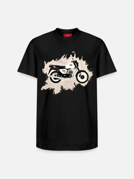 MZ ETZ 150 - Relaxed Unisex Supima Cotton T-Shirt – by SPREAD - black