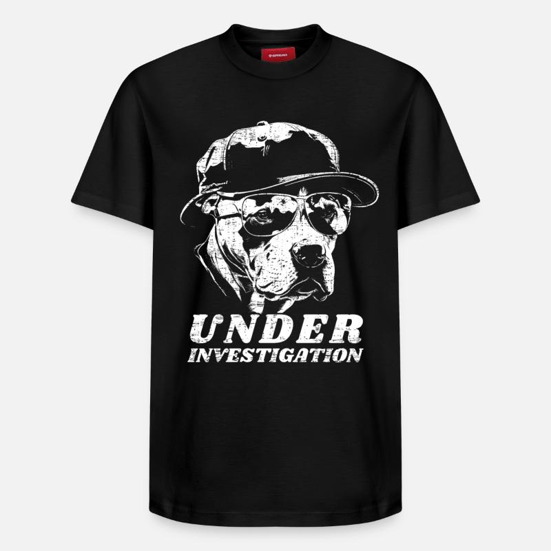 Pitbull - Under Investigation - T-shirt unisexe décontracté en coton Supima – de SPREAD - noir