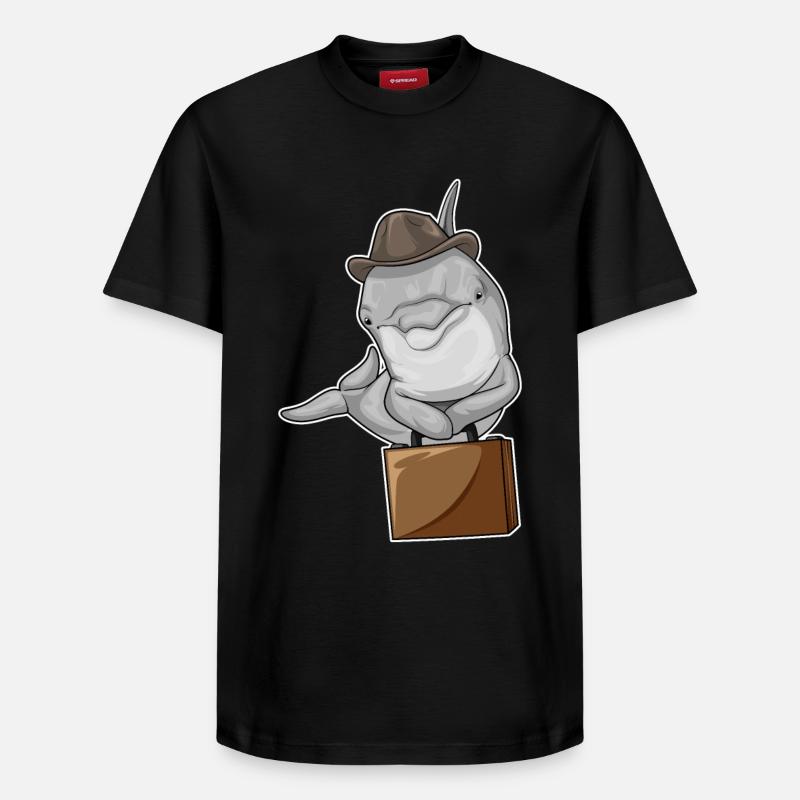 Porte-documents Delfin Entrepreneur - T-shirt unisexe décontracté en coton Supima – de SPREAD - noir