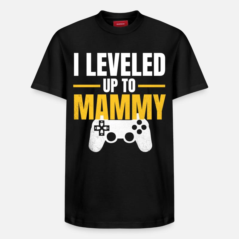 Montez de niveau Mama Gamer - T-shirt unisexe décontracté en coton Supima – de SPREAD - noir