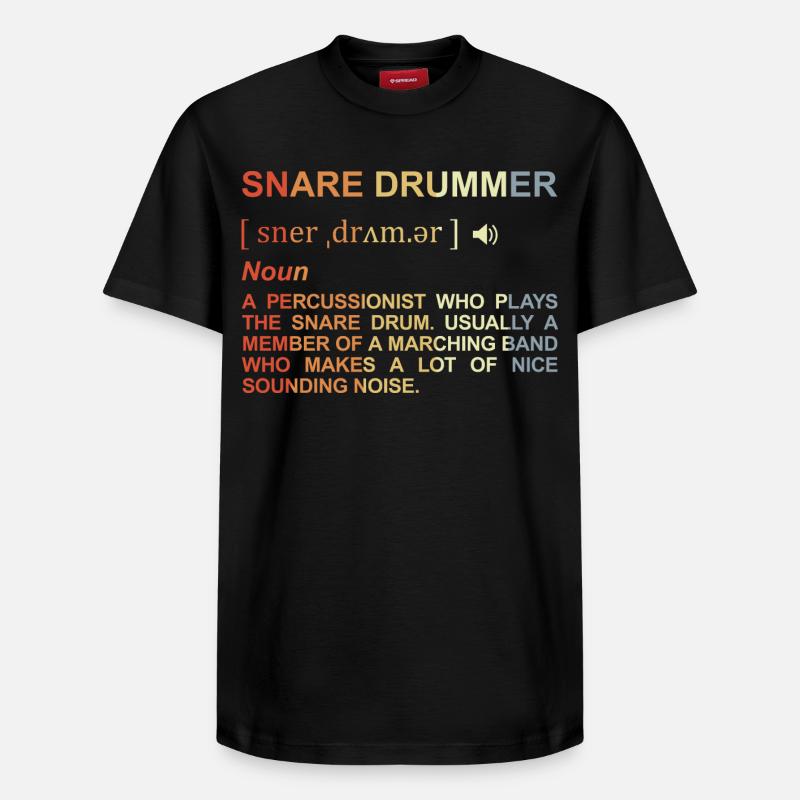 Percussionist Bedeutung - Relaxed Unisex Supima Cotton T-Shirt – von SPREAD - Schwarz