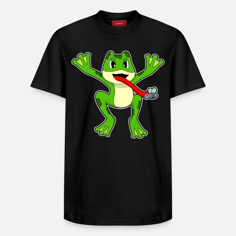 Frosch Fliege - Relaxed Unisex Supima Cotton T-Shirt – von SPREAD - Schwarz