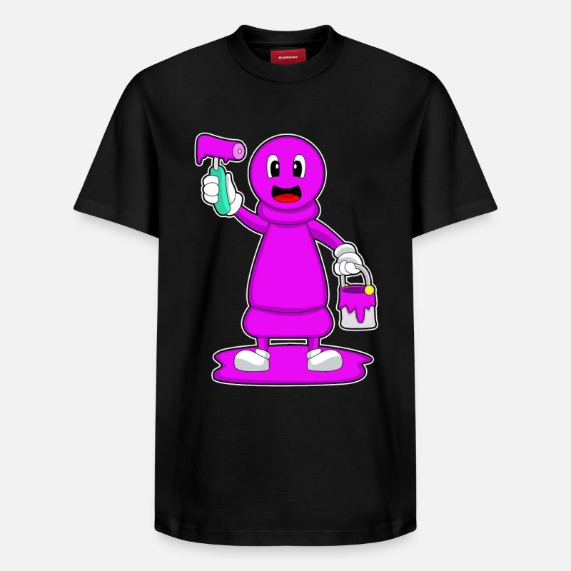 Schachfigur Bauer Schach Maler - Relaxed Unisex Supima Cotton T-Shirt – von SPREAD - Schwarz
