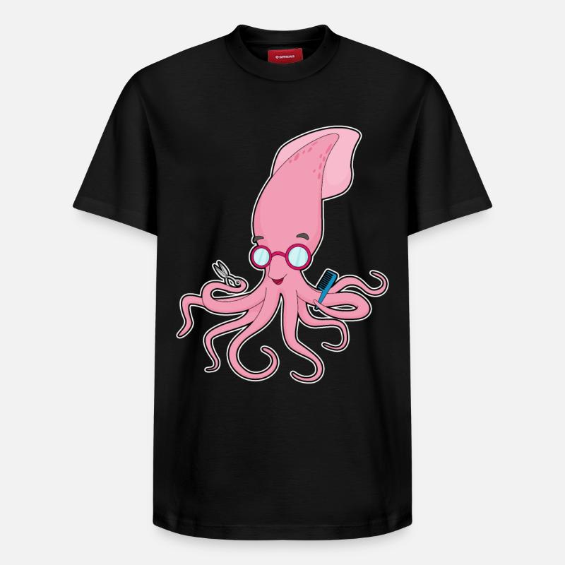 Calmar Coiffeur Ciseaux - T-shirt unisexe décontracté en coton Supima – de SPREAD - noir