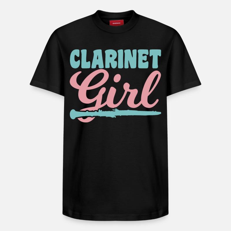 Clarinettiste - T-shirt unisexe décontracté en coton Supima – de SPREAD - noir