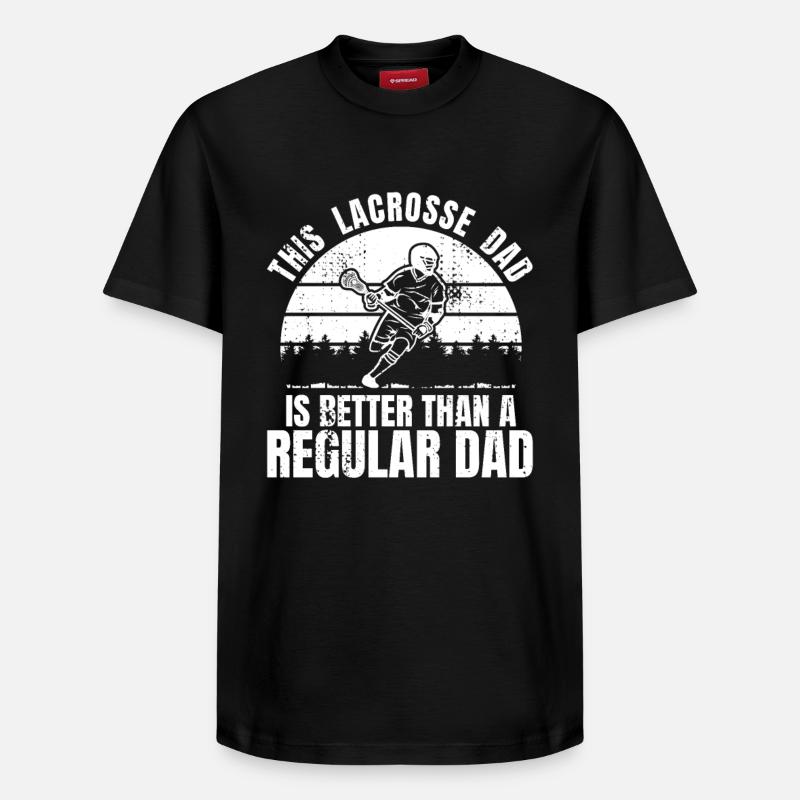 Drôle de papa de crosse - T-shirt unisexe décontracté en coton Supima – de SPREAD - noir