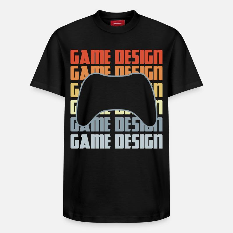 Développement de jeux - T-shirt unisexe décontracté en coton Supima – de SPREAD - noir
